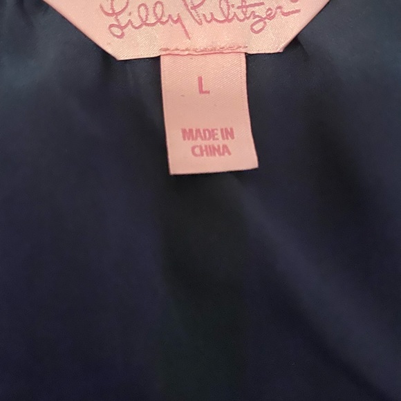 Lilly Pulitzer Candice Cold Shoulder Silk top - Picture 2 of 3